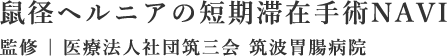 鼠経ヘルニアの短期滞在手術NAVI